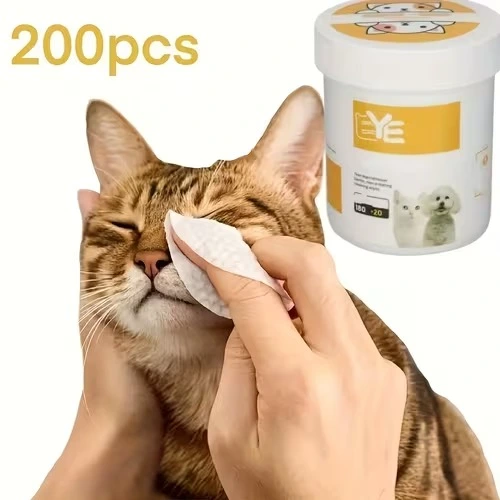 Pet Tear Stain Remover Pads (Eye Cleaning Wipes for Dogs & Cats) ★★★★☆(78)