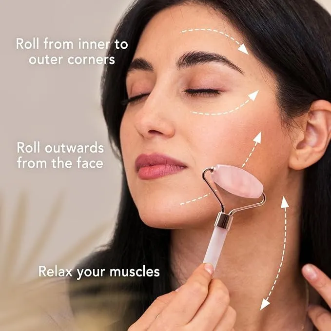 Premium Gua Sha & Jade Roller Facial Massage Set for Glowing Skin ★★★★★(340)